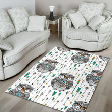 Load image into Gallery viewer, Owl Arrow Pattern Area Rug
