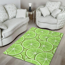 Load image into Gallery viewer, Sliced Lime Pattern Area Rug
