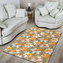 Load image into Gallery viewer, Daffodils Pattern Print Design DF04 Area Rugs
