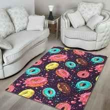 Load image into Gallery viewer, Colorful donut glaze pattern Area Rug
