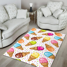 Load image into Gallery viewer, Color Ice Cream Cone Pattern Area Rug
