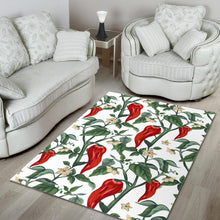 Load image into Gallery viewer, Chili Leaves Flower Pattern Area Rug
