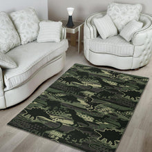 Load image into Gallery viewer, Dinosaur Camo Pattern Area Rug

