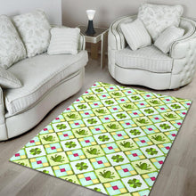 Load image into Gallery viewer, Frog Clover leaves Pattern Area Rug
