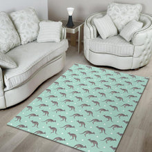 Load image into Gallery viewer, Kangaroo pattern background Area Rug
