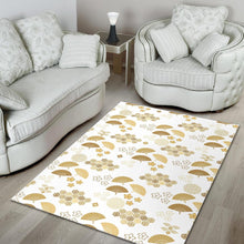Load image into Gallery viewer, Gold Fan Japanese Pattern Area Rug
