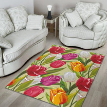 Load image into Gallery viewer, Colorful Tulip Pattern Area Rug
