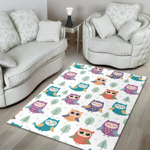 Load image into Gallery viewer, Cute owl pattern Area Rug
