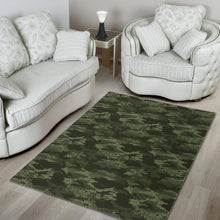 Load image into Gallery viewer, Digital Green camo camouflage pattern Area Rug
