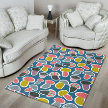 Load image into Gallery viewer, Colorful mushroom design pattern Area Rug
