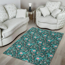 Load image into Gallery viewer, Elephants jungle pattern Area Rug
