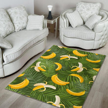 Load image into Gallery viewer, Banana Palm Leaves pattern Area Rug
