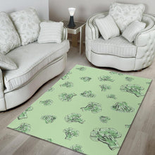 Load image into Gallery viewer, broccoli sketch pattern Area Rug
