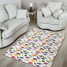 Load image into Gallery viewer, Colorful Dinosaur Pattern Area Rug
