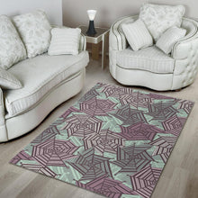 Load image into Gallery viewer, Spider web cobweb design color pattern Area Rug
