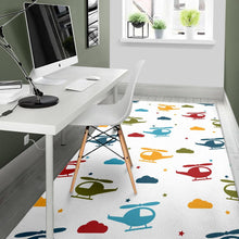 Load image into Gallery viewer, Colorful helicopter pattern Area Rug
