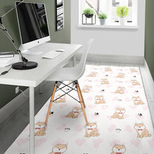 Load image into Gallery viewer, Cute Shiba Inu Heart Pattern Area Rug
