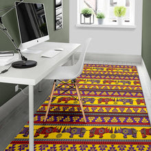 Load image into Gallery viewer, Rhino African Afro Dashiki Adinkra Kente Ethnic Motifs Area Rug
