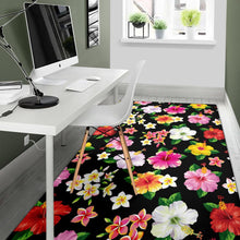 Load image into Gallery viewer, Hibiscus Pattern Print Design HB025 Area Rugs
