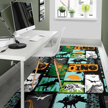 Load image into Gallery viewer, dinosaurs print pattern Area Rug

