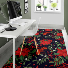 Load image into Gallery viewer, Poinsettia Pattern Print Design POT02 Area Rugs
