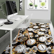 Load image into Gallery viewer, Clock Flower Pattern Area Rug
