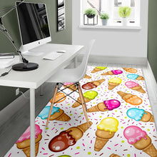 Load image into Gallery viewer, Color Ice Cream Cone Pattern Area Rug
