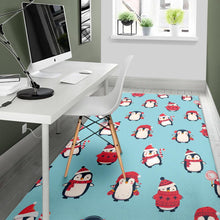 Load image into Gallery viewer, Cute penguin christmas  design pattern Area Rug
