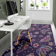 Load image into Gallery viewer, Butterfly Star Pokka Dot Pattern Area Rug
