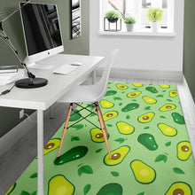 Load image into Gallery viewer, Avocado pattern green background Area Rug
