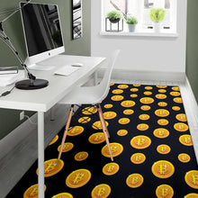 Load image into Gallery viewer, Bitcoin Pattern Print Design DO04 Area Rugs
