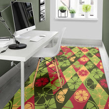 Load image into Gallery viewer, Cool Geometric lime pattern Area Rug
