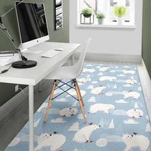 Load image into Gallery viewer, Cute polar bears Christmas decoration pattern Area Rug
