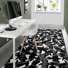 Load image into Gallery viewer, Crow illustration pattern Area Rug
