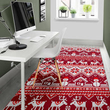 Load image into Gallery viewer, Snowman Sweater Printed Pattern Area Rug
