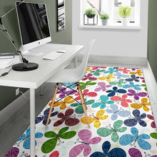 Load image into Gallery viewer, Colorful Butterfly Pattern Area Rug
