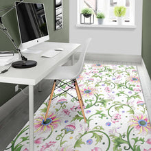 Load image into Gallery viewer, Beautiful pink lotus waterlily leaves pattern Area Rug
