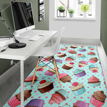 Load image into Gallery viewer, Cup Cake Heart Pattern Area Rug
