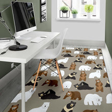 Load image into Gallery viewer, Bear Pattern Print Design BE03 Area Rugs
