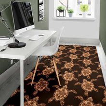 Load image into Gallery viewer, Tribal Sea Turtle Pattern Print Design T09 Area Rugs
