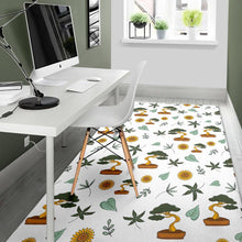 Load image into Gallery viewer, Bonsai Leaves Flower Pattern Area Rug
