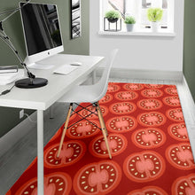 Load image into Gallery viewer, Sliced Tomato Pattern Area Rug
