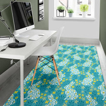 Load image into Gallery viewer, Rabbit Flower Theme Pattern Area Rug
