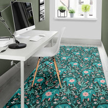 Load image into Gallery viewer, Elephants jungle pattern Area Rug
