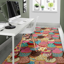 Load image into Gallery viewer, Cupcake Pattern Print Design CP01 Area Rugs

