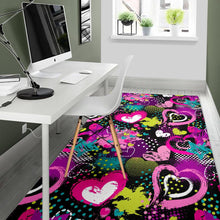 Load image into Gallery viewer, heart dot wave star creative design pattern Area Rug
