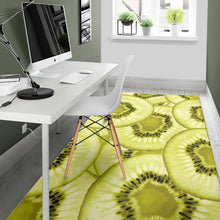 Load image into Gallery viewer, Sliced kiwi pattern Area Rug
