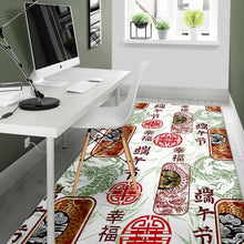 Load image into Gallery viewer, Dragon Pattern Happy Dragon Boat Festival Area Rug
