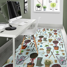 Load image into Gallery viewer, Gardening Pattern Print Design G01 Area Rugs
