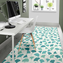 Load image into Gallery viewer, Green ginkgo leaves pattern Area Rug
